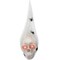 The Costume Center Light Up Skull Head with Spiders Halloween Decoration - 19" - White and Red